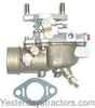 photo of Zenith carburetor outperforms the original carbs used on: 801 series and 901 series 1958 to 1960 PRIOR to serial number 126525 with 172 cubic inch gas engine. This Zenith carb replaces Marvel-Schebler TSX769, TSX977, Ford 312955 and, B8NN9510B. Center-to-center distance on the mounting studs is 2-11\16 inch fuel inlet is 3\8 inches. The air intake is 2 1\16 inches outside diameter and the fuel inlet is 3\8 fine thread. Made in USA, 1 year warranty. When used with banjo bolt, use part number 86531362 bolt and sediment bowl assembly part number NCA9155D.