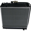 photo of The dimensions of this radiator are: Core Height: 17.75 inches, Core Width: 16.125 inches, Overall Height: 12.8 inches, Overall Width: 16.25 inches, Rows of tubes: 2. Used on John Deere 2305, 790, 3005, 2320, 2025R. Replaces AM881422, LVA802036