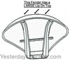 photo of For tractor models FE35, TE20, TO20, TO30, 135, 35, 230, 235, 245, 2135, 20 Clamshell, large lip style Fender with Bracket. Additional shipping charge of $20 will be added to your order due to size and weight of this item. 