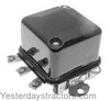 photo of 12 Volt - 4 Terminal - Flat Mount. 4 Terminal: Light - Battery - Field - Armature (underneath base). Fits TO35, MF25, F40, MF35, MF50, MF65, MF85, MF88, MF Super 90, MF135, MF150, MF165, MF175, MF180, MF202, MF204, MF203, MF205, MF2135, MF3165. Combines SP300, SP410, SP510. 12 Volt models with generators. The Three Post side of this regulator may be parallel or slightly splayed.