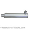 photo of Vertical or horizontal, round body 3-1\4 inch shell diameter, 2-1\2 inch inlet, 1-15\16 inch inlet inside diameter, 15-1\2 inch shell length, 2 inch outlet length, 1-3\8 inch outlet outside diameter, 18-1\2 inches overall length. For tractor models F40, MF50 with Gas or LP engine and side inlet 1957 to 1964.
