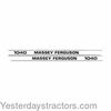 Massey Ferguson 1040 Decal Set, Hood