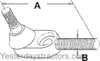 photo of A= 6.50 inch, B= .812 inch, 16 right hand thread. For tractor models 150, (65 gas serial number 671680-692932 and diesel serial number 667918-69293), (32, 99 with IDRS), (50 serial number 528163-533422).