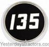 photo of For 135 UK, 135 US. Plastic Hood Emblem with decal.