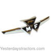 photo of This Front Emblem comes with clips. It is used on Massey Ferguson 35 Tractors. Replaces
