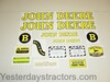 photo of For model B (1947-1952). This is a set of 14 self adhesive decals. Licensed by John Deere. These are printed on Mylar, not die cut.