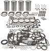 photo of For tractor models 31, 175, 180, 265 and 6500 both with engine serial number prior to 236UA109215L using A4-236 Direct Injection Perkins Diesel, 3.875 inch standard bore with injectors at angle in cylinder head. Engine Overhaul Kit less bearings. Contains Sleeve and Piston Kit: sleeves, pistons, rings, pins and retainers. Pin bushings. Complete gasket set, crankshaft seals, intake and exhaust valves, valve keys, springs. Engine bearings and thrust washers must be ordered separately. Please see  engine bearings  category.