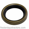 photo of This clutch shaft carrier seal measures 1.125 inch inside diameter, 1.565 inch outside diameter, 0.250 inch wide. Fits (340, 460, 504, 656 fits as a clutch shaft carrier seal for forward and reverse transmissions), (544, 606, 665 fits as a forward\reverse transmission seal). Replaces: 350891R91, 358801R91, 358836R91, 370510R91, 371410R91, 515448R91.