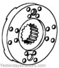 photo of For tractor models 430, 430CK, 470, 480C, 480CK, 530, 530CK, 570, 580B, 580C, 580CK. 6.500 inch Outside Diameter 17 splines Replaces: 135576A1, 1995399C1, 249020A1, A142980, A47885, G453262