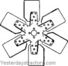 photo of 17.00  diameter, 1.250  pilot hole, 1.500  center to center on mounting holes. FOr Models: (1835, 1845, 1845B, 1845S diesel).