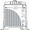 photo of Core size 20.00  wide, 19.312  high. For tractor models (1840, 1845C with diesel engine). Replaces 1347609C1.