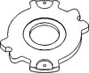 Oliver 1870 Brake Adjuster Disc, Primary