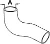 Oliver White 2-85 Radiator Hose, Lower