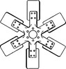 Oliver White 2-88 Fan, 6 Blade