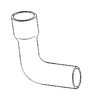photo of Radiator hose, upper, for BC144 engine to serial number 6029 or BD154 engine Serial number 32796 and up. For B414.