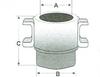 photo of Dimension A = 1.75 inches, B = 2.05 inches, C = 2.80 inches. Fits 601, 701, 801, 901, 2000, 4000. All up to 1965. 5 speed transmission with SINGLE clutch (serial number 14256 and greater).