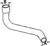 Oliver White 2-62 Radiator Hose, Lower