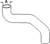 Oliver White 2-62 Radiator Hose, Upper