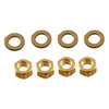 photo of Brass Nut and Washer Kit (Kit contains 4 nuts and 4 Washers). For intake and exhaust manifold. For tractors: 8N, 9N, 2N {1939-1952}. Replaces: Nut (7\16 - 20): 33816S, 7\16 LOCK WASHER: 34808S.