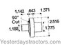 Massey Ferguson 375 Axle Pivot Pin