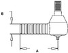 photo of A= 3.750 inch, B= 1.00 inch, 16 thread. For tractor models (1090, 1170 serial number 8678074 and up), 1270, 1370, 1570. Replaces A43376, 180798C91.