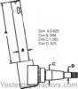 photo of This Left Hand Spindle fit a Cub, Cub and Lo-Boy. The vertical shaft measures 6.625 inches in height and .998 inches diameter. The wheel bearing kit used for this spindle is part number WBKIH11.