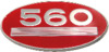 Farmall 560 Number Emblem, Farmall 560 Gas