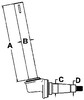 photo of This spindle measures A= 12.375 inch, B= 1.667 inch, C= 1.780 inch, D= 1.375 inch. For tractor models 1026, 1206, 1256, 560, 656, 706, 756, 806, 826, 856. The wheel bearing kit used for this spindle is part number FW120FS.