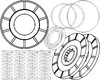 photo of Kit includes (1) 384368R12 brake piston, (1) 530807R2 o-ring, (1) 2385236 o-ring, (1) 2385261 o-ring, (1) 530806R91 seal, (4) 384367R2 springs, (2) 1975468C2 bonded brake discs. For tractor models 1026, 1066, 706, 756, 766, 806, 826, 856, 966, Hydro 100.