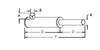 photo of Round body 3-1\4 inch shell diameter, A= 1-3\4 inch inlet length, B= 1-5\16 inch inlet inside diameter, C= 12-1\2 inch shell length, D= 2-1\2 inch outlet length, E= 1-5\16 inch outlet outside diameter, F= 15 inch overall length. For tractor models Cub Cadet 102, Cub Cadet 104, Cub Cadet 105, Cub Cadet 106, Cub Cadet 107, Cub Cadet 122, Cub Cadet 123, Cub Cadet 125, Cub Cadet 126, Cub Cadet 127 all with Kohler 10 and 12 HP 1 cylinder engines.