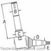 photo of <UL><li>For Allis Chalmers tractor models 7000, 7010, 7020, 7030, 7040, 7045, 7050, 7060, 7080, 8010, 8030, 8050, 8070<\li><li>Replaces Allis Chalmers OEM number 70267779<\li><li>Left Side<\li><li>Dimension A: 11.625 <\li><li>Dimension B: 1.867 <\li><li>Dimension C: 2.437 <\li><li>Dimension D: 2.000 <\li><li>Dimension E: 1.375 <\li><li>For a new version of this item use Item #: 100096<\li><li>Used items are not always in stock. If we are unable to ship this part we will contact you within one business day.<\li><\UL>