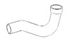 photo of Radiator hose, upper, for gas tractors. For tractor models 574, 674.