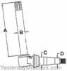 photo of <UL><li>For John Deere tractor models 1020 (heavy-duty), 1520 (hi-knee), 2020 (hi-knee), 2030 (hi-knee), 2440 (s\n prior to 340999), 2630 (hi-knee), 2640 (s\n prior to 340999)<\li><li>Replaces John Deere OEM number AR67416<\li><li>Right or Left Side<\li><li>Dimension A: 14.875 <\li><li>Dimension B: 1.500 <\li><li>Dimension C: 1.795 <\li><li>Dimension D: 1.312 <\li><li>For a new version of this item use Item #: 102215<\li><li>Used items are not always in stock. If we are unable to ship this part we will contact you within one business day.<\li><\UL>