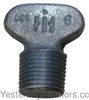 Farmall B Water Block Drain Plug, Winged