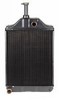 photo of Radiator for MF 255 tractor with AD4-203 diesel engine. Core size: 15.125 inches wide, 18.875 inches high, 3 rows of tubes, 8 fins per inch. NOTE: Radiator Cap for this radiator is not stocked and a special order item, part number (RW002)-24. Call to order.