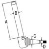 photo of This is a heavy-duty version of the 508571M92 spindle. If replacing 508571M92this spindle, you must also replace wheel hub with part number 532781M92 and wheel bearing kit WBKMF3. Some models have multiple spindle options. All dimensions must be checked before ordering. Dimension A: 12.375 inches, Dimension B: 1.495 inches, Dimension C: 1.796 inches, Dimension D: 1.250 inches.