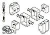 photo of For tractor models (135, 150, 165, 175, 178, 180, 20, 202, 203, 204, 205, 2200, 30, 302, 304, 3165, 40) FE135 Coventry, 2135 Turf Utility Narrow. Hydraulic Pump Overhaul Kit contains (2) A897491M1, (2) A-1860038M1, A-180924M2, A-180925M2, (4) A-897493M1, A-1810684M92, A-1810680M92, (2) A-1810678M91. 4 holes, 3\8 inch mounting bolt holes with .438 inch oil hole.
