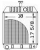 photo of Core size 18 inches wide, 17.625 inches high, 3 rows of tubes, 7 fins per inch. For tractor models 50D, (40B serial number 9A282759 and up), (50C serial number 9A282766 and up).