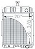 photo of Core size 20.375 inches high, 20.00 inches wide. For tractor models (666, 686, Hydro 70, Hydro 86 all with diesel engine).