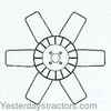 Oliver 1250 Fan, 6 Blade, Plastic