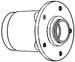 WD Wheel Hub, 5 Bolt