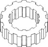 photo of 15 outer teeth, 12 inner teeth, .838 inch wide. For tractor models 190XT, 190XT III, (200 serial number 4001 and up).