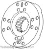 Allis Chalmers 185 Brake Plate Assembly, with Lining