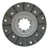 photo of This brake disc fits the following tractor models: 275 (serial number 46662 and below) and B414 gas (serial number 4360 and below) and diesel (serial number 31374 and below). It measures: 5.600 inches outside diameter, 3.365 inches inside diameter, and has 10 internal splines. Spline Diameter 1.390  Minor, 1.620  Major. It replaces part numbers: B513884 and 1975458C2.