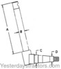 photo of This spindle measures A = 8.812 inch, B = 1.014 inch, C = 1.259 inch, D = .984 inch. For tractor models 5020, 5030 both with adjustable front.	 This spindle uses wheel bearing kit part number WBKAC6.