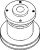 photo of Single groove. For tractor models (135UK serial number up to 152UA5275D), (35, 50 all with Perkins Diesel Engine), (203, 205 all with Regular Diesel Engine).