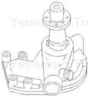 photo of Water Pump less Hub and Pulley. Fits water pumps with casting number L126627. Casting number for gas 134445) For models A Combine, D19 (diesel and late gas). Replaces 134445, 74512213, 74516962, 74517363