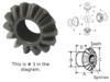 Massey Ferguson 3645 Differential Gear