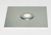 photo of Headlight bracket reinforcement, clear zinc plated for ROUND headlight bracket. For tractors: 8N, NAA {1949-1954}.