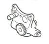 photo of For 144 CID, 3 cylinder, diesel 1957-1966 and 152 CID, 3 cylinder, diesel April 1962-1964. Oil pump used on Dexta tractor 1957-1964. Replaces 957E6600B pump. When replacing number 957E6600B oil pump, the following must also be replaced: 957E6613C and E99-CF9 pipes and 2 of 114048-ES nuts, not supplied by ATS Inc. Note: Use two 5\8 inch inverted flare nuts and ferrules with 5\8 inch copper tubing cut and formed to fit for E990CF9 pipe and 114048-ES nuts.
